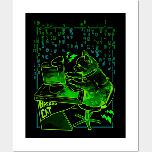 Hacker Cat! Posters and Art